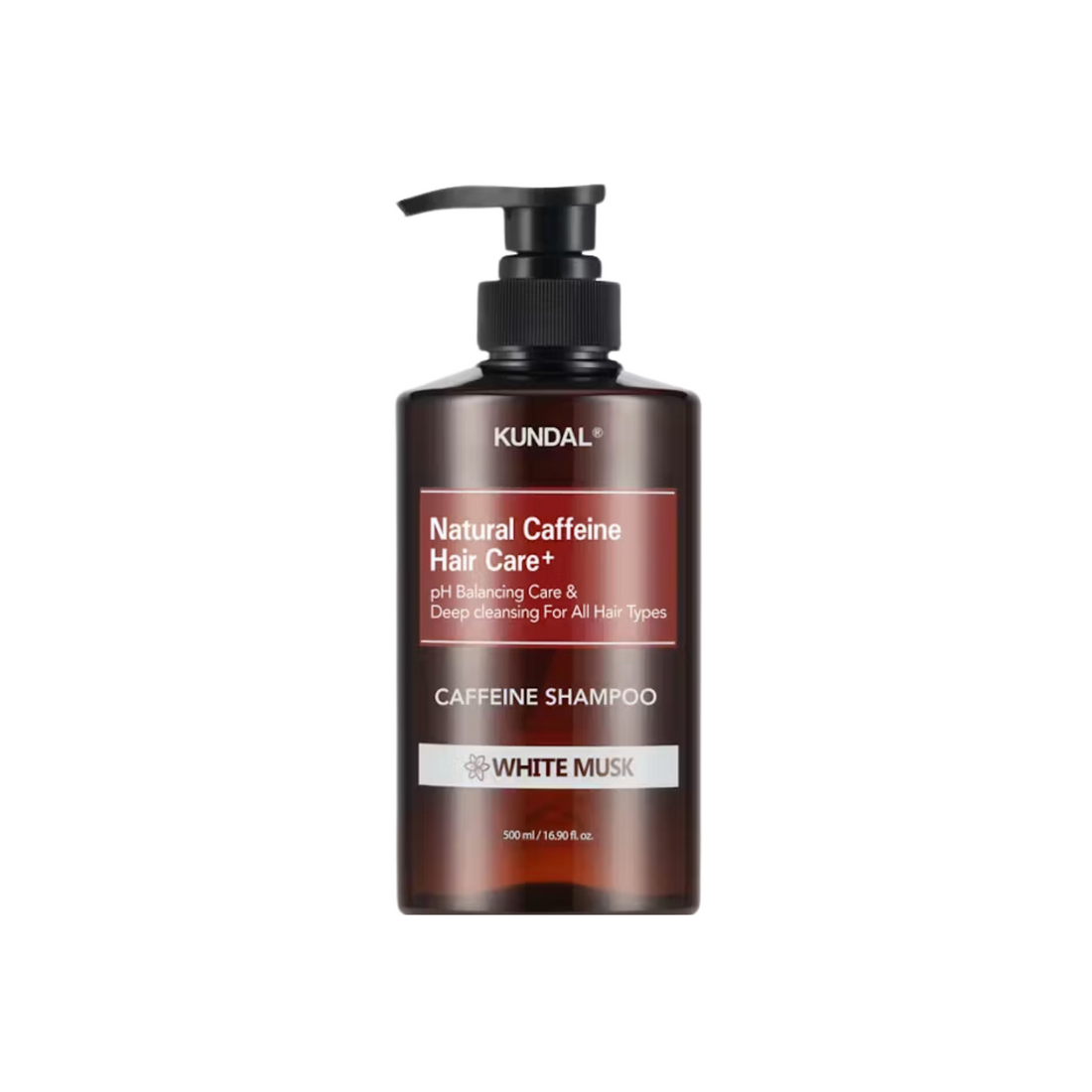 Kundal Natural Caffeine &amp; Intensive Scalp Care+ Shampoo White Musk 500ml