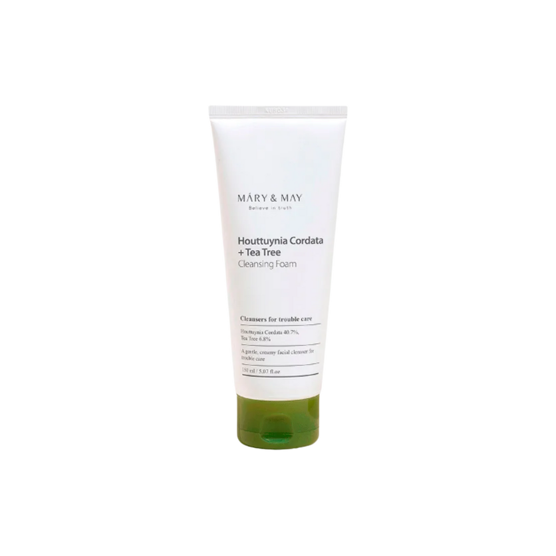 Mary & May Houttuynia Cordata + Tea Tree Cleansing Foam 150ml