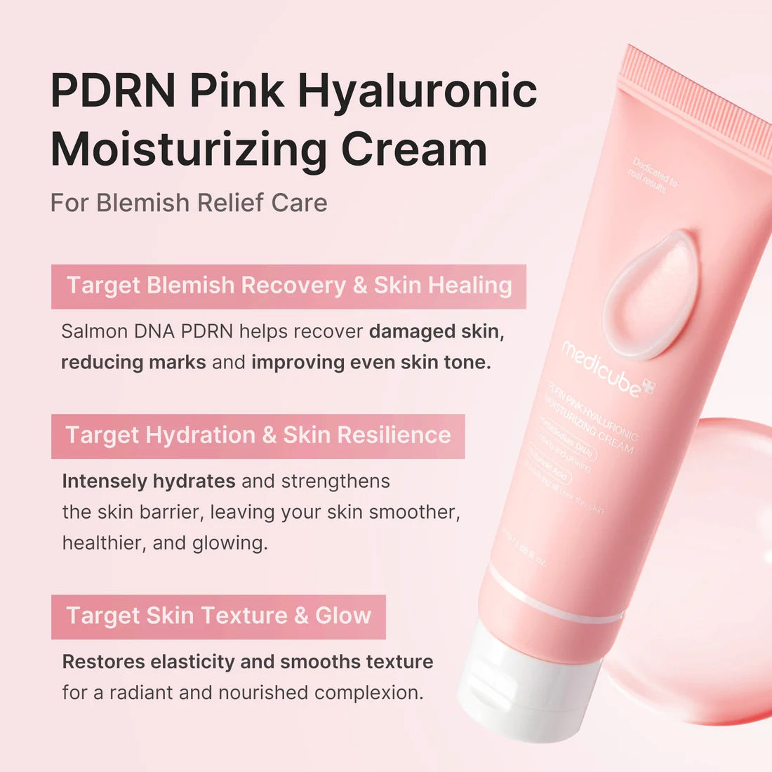 Medicube PDRN Pink Hyaluronic Moisturizing Cream