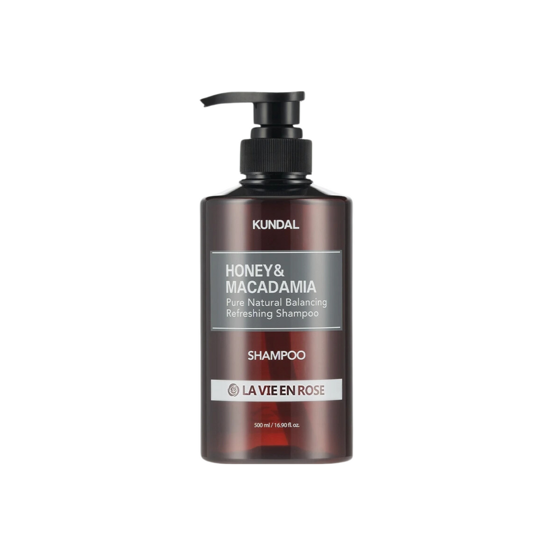 Kundal Honey &amp; Macadamia Pure Natural Refreshing Shampoo La Vie En Rose 500ml