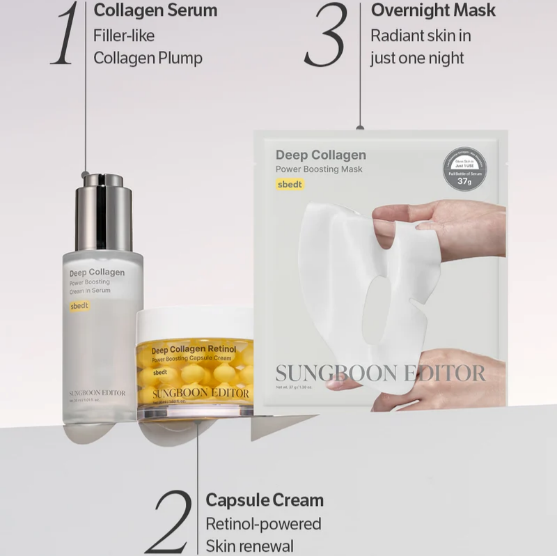 Sungboon Editor Deep Collagen Power Boosting Cream In Serum