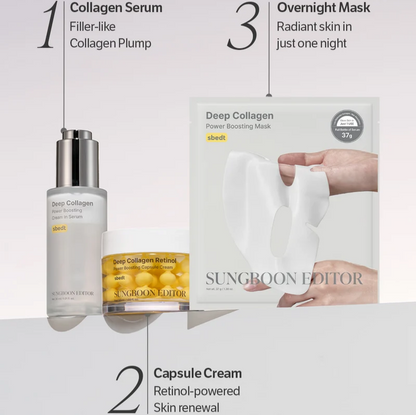 Sungboon Editor Deep Collagen Power Boosting Cream In Serum