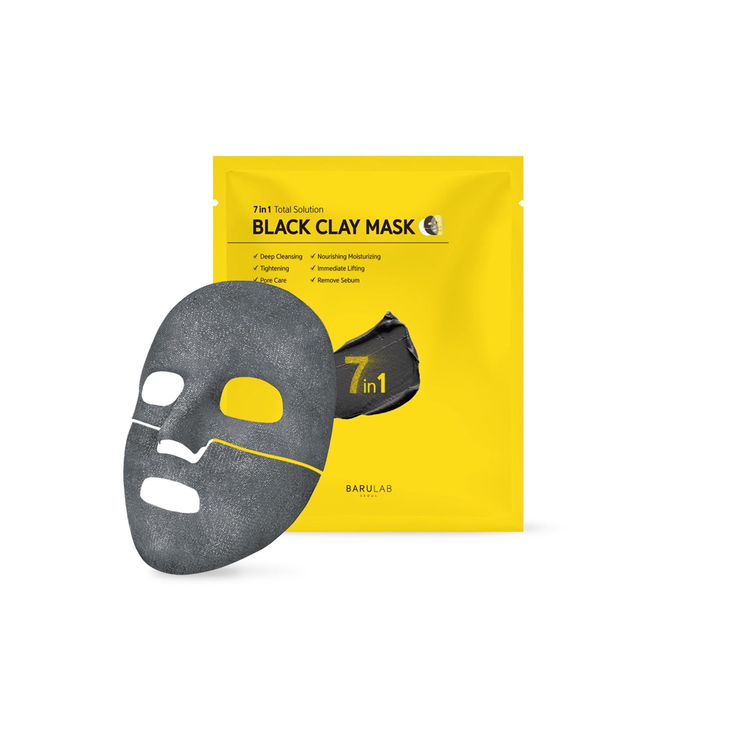 7 IN 1TOTAL SOLUTION BLACK CLAY MASK