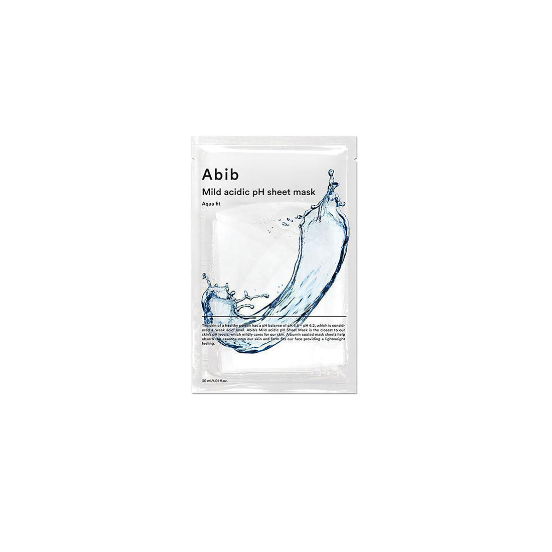 ABIB MILD ACIDIC pH SHEET MASK AQUA FIT