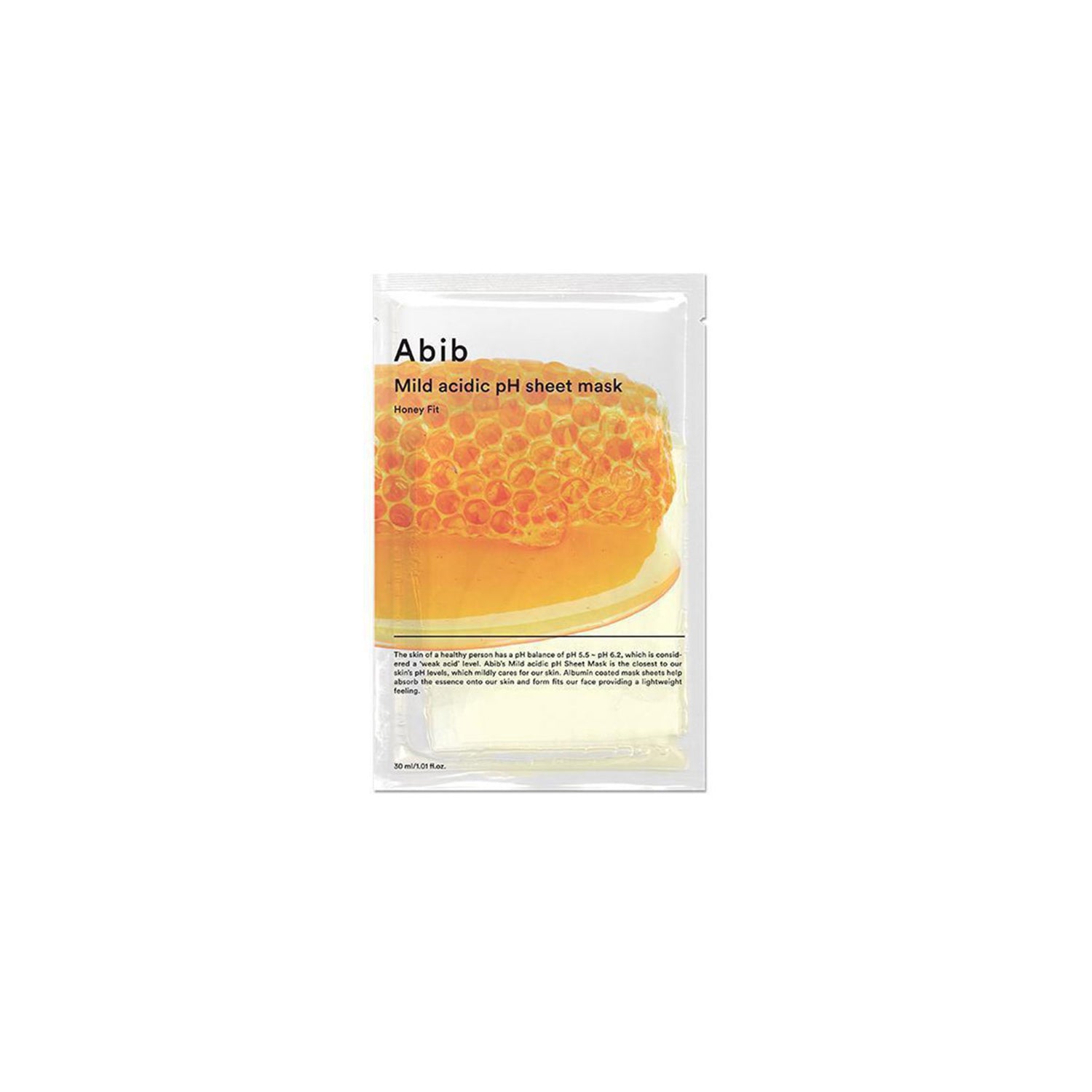 ABIB MILD ACIDIC pH SHEET MASK HONEY FIT