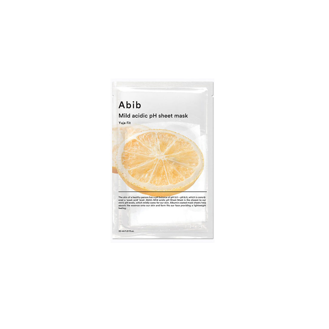 ABIB MILD ACIDIC pH SHEET MASK YUJA FIT