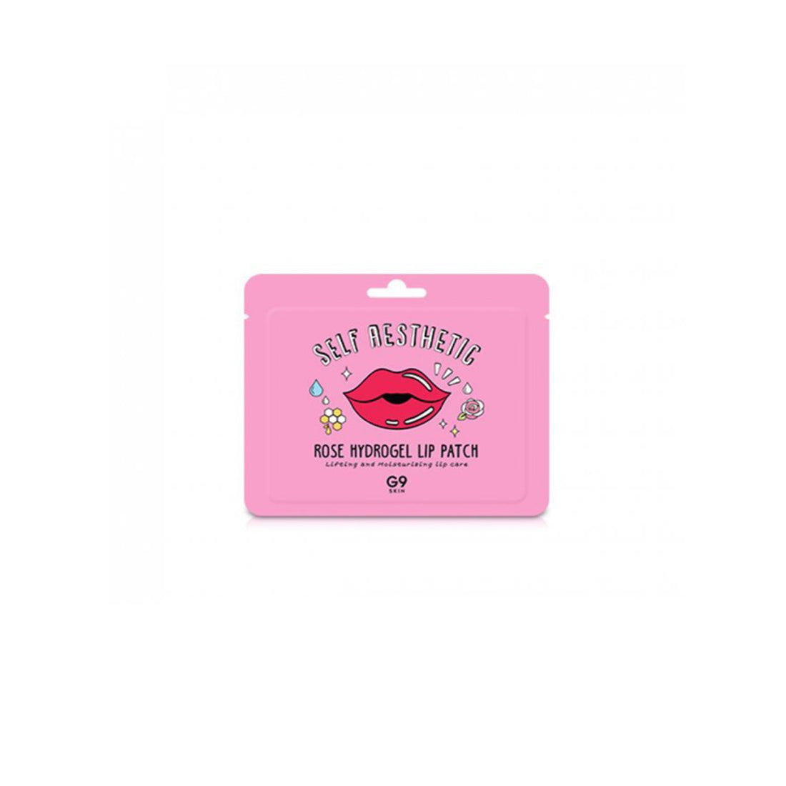 leppemaske G9SKIN SELF AESTHETIC ROSE HYDROGEL LIP PATCH