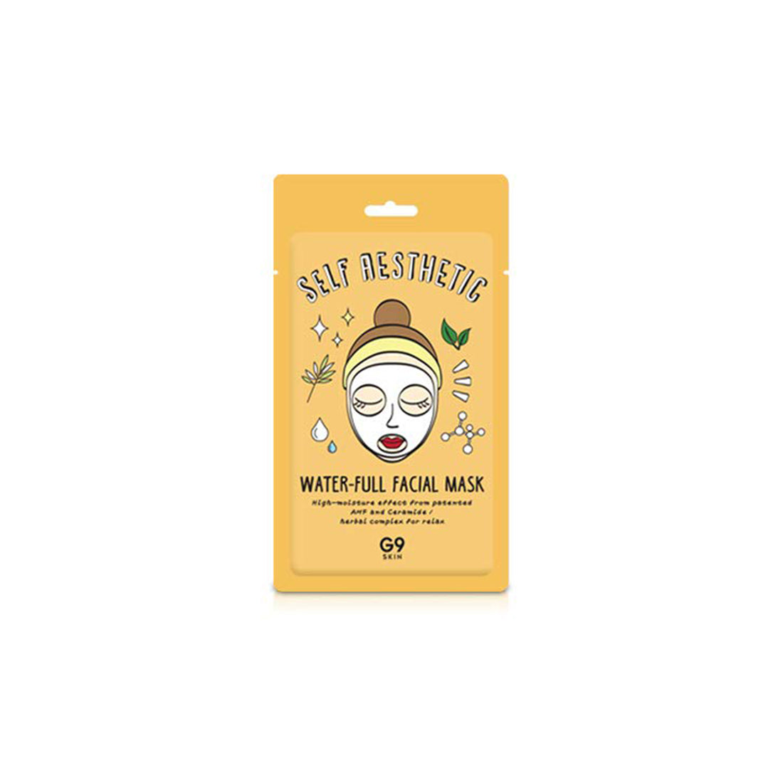 fuktighetsgivende ansiktsmaske G9SKIN SELF AESTHETIC WATERFUL FACIAL MASK