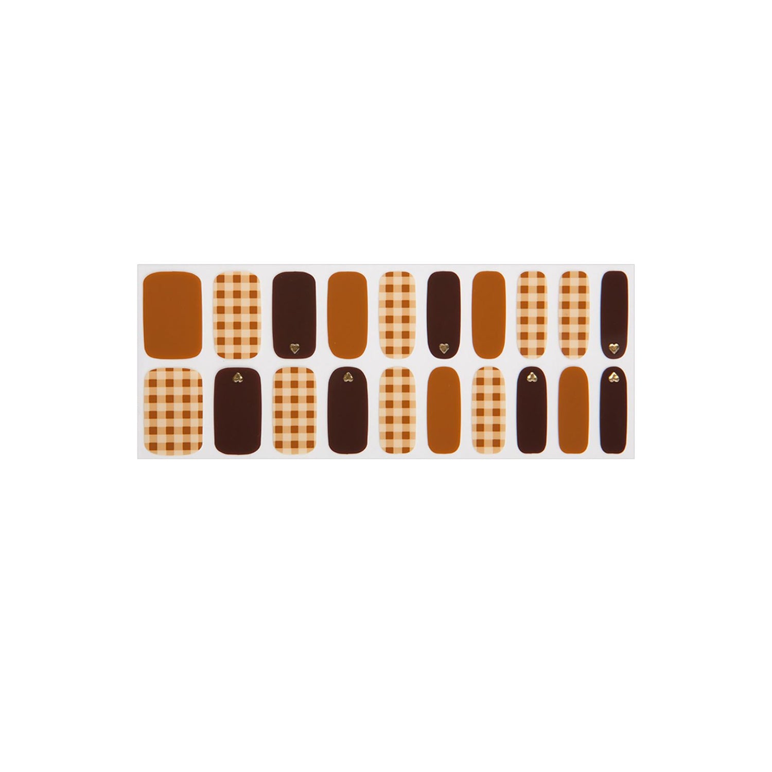 GLOSSY BLOSSOM GEL NAIL STRIPS BRANDY 2