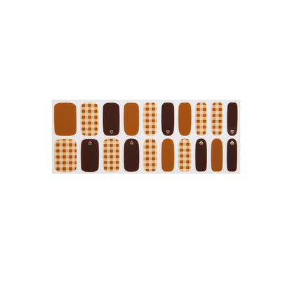 GLOSSY BLOSSOM GEL NAIL STRIPS BRANDY 2