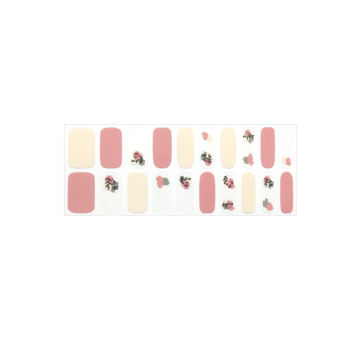GLOSSY BLOSSOM GEL NAIL STRIPS DRAWING 2