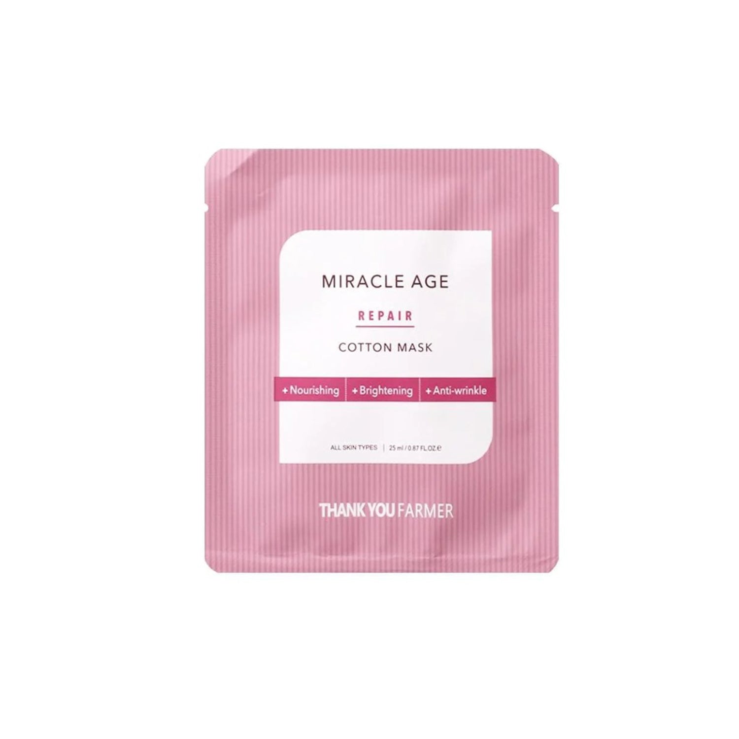 Thank You Farmer Miracle Age Repair Cotton Mask 1Pc